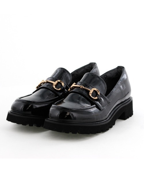 卑弥呼】【耐水】トラックソールレインローファー（レインシューズ