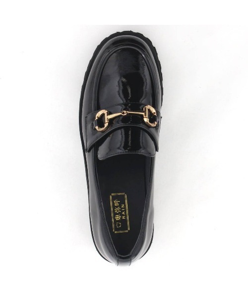 卑弥呼】【耐水】トラックソールレインローファー（レインシューズ