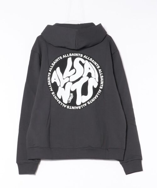 ALLSAINTS(オールセインツ)の「DISTORTION GRAPHIC HOODIE | DISTORTION グラフィック フーディー(パーカー・メンズ・ブラック・L/XS/S/M)」の8枚目の写真