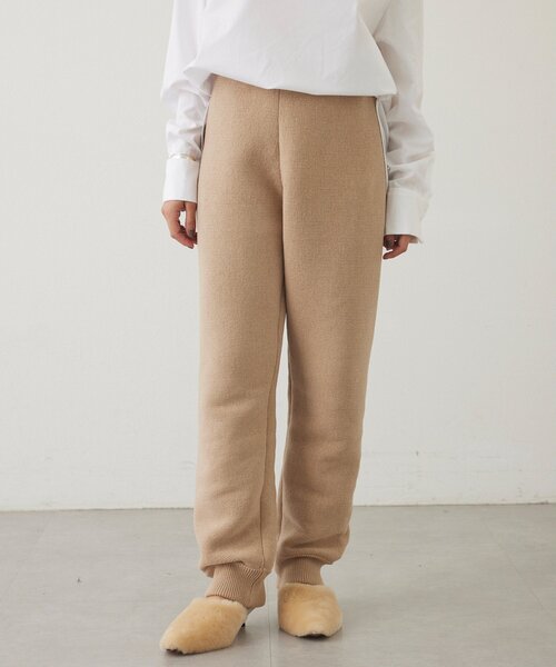 うさぽぽ　スムースニットジョガーパンツ サイズ34 うさぽぽ スムースニットジョガーパンツ サイズ34 スムース