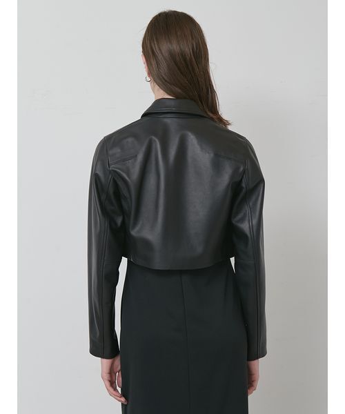 styling/（スタイリング）の「【セットアップ対応】ラムレザーブルゾン（ブルゾン・レディース・ブラック/ブラウン・0/1）」の5枚目の写真
