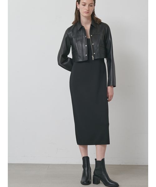 styling/（スタイリング）の「【セットアップ対応】ラムレザーブルゾン（ブルゾン・レディース・ブラック/ブラウン・0/1）」の10枚目の写真