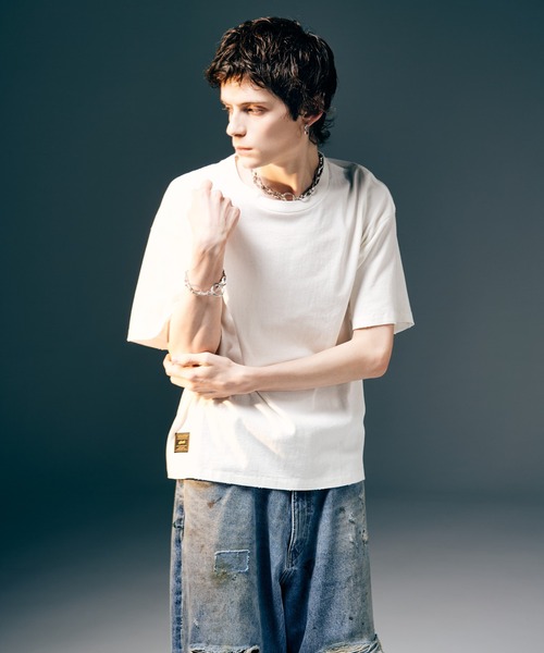 glamb(グラム)の「Vintage Fade T-Shirt / ヴィンテージフェードTシャツ(Tシャツ/カットソー・メンズ・ホワイト/ブラック・S/M/L)」の6枚目の写真