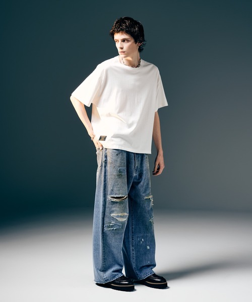 glamb(グラム)の「Vintage Fade T-Shirt / ヴィンテージフェードTシャツ(Tシャツ/カットソー・メンズ・ホワイト/ブラック・S/M/L)」の8枚目の写真