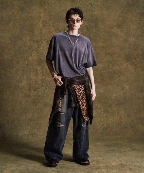 glamb(グラム)の「Vintage Fade T-Shirt / ヴィンテージフェードTシャツ(Tシャツ/カットソー・メンズ・ホワイト/ブラック・S/M/L)」の14枚目の写真