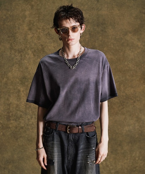 glamb(グラム)の「Vintage Fade T-Shirt / ヴィンテージフェードTシャツ(Tシャツ/カットソー・メンズ・ホワイト/ブラック・S/M/L)」の12枚目の写真