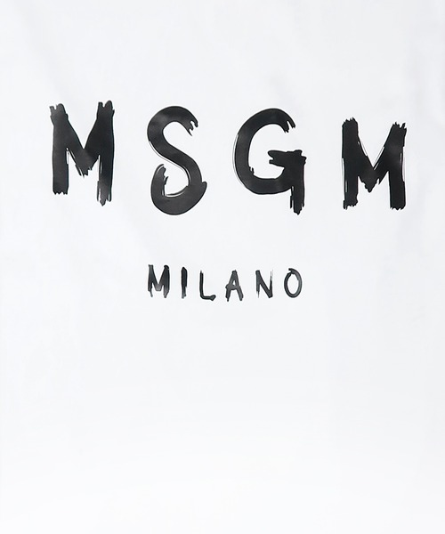 MSGM(エムエスジーエム)の「【Basic Color】MSGM ブラッシュロゴ ロングスリーブTシャツ(Tシャツ/カットソー・レディース・ブラック/ホワイト・M/L/XS/S)」の4枚目の写真