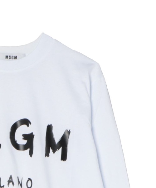 MSGM(エムエスジーエム)の「【Basic Color】MSGM ブラッシュロゴ ロングスリーブTシャツ(Tシャツ/カットソー・レディース・ブラック/ホワイト・M/L/XS/S)」の5枚目の写真