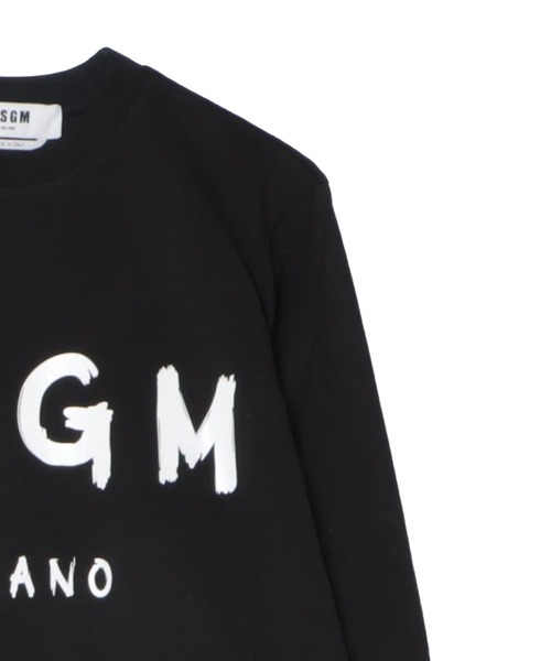 MSGM(エムエスジーエム)の「【Basic Color】MSGM ブラッシュロゴ ロングスリーブTシャツ(Tシャツ/カットソー・レディース・ブラック/ホワイト・M/L/XS/S)」の8枚目の写真