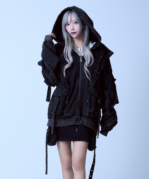 REFLEM/レフレム』ヘビーレイヤードZIPパーカー/ジップアップパーカー