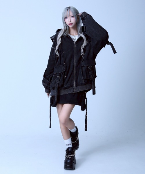 『REFLEM/レフレム』ヘビーレイヤードZIPパーカー/ジップアップパーカー REFLEM/レフレム』ヘビーレイヤードZIPパーカー/ジップアップ