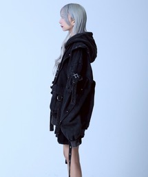 レフレム REFLEM ハイネックパーカー ジップアップパーカー REFLEM（レフレム）の「『REFLEM/レフレム』ベルト付きハイネックZIP