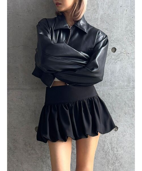 GYDA（ジェイダ）の「【WEB限定】【TINY低身長さん向け】Balloonスカートライクショートパンツ（スカート・レディース・ブラック・FREE）」の14枚目の写真