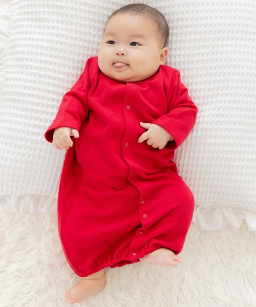 セール】綿100% 無地裏毛ツーウェイオール（ロンパース）｜chil2