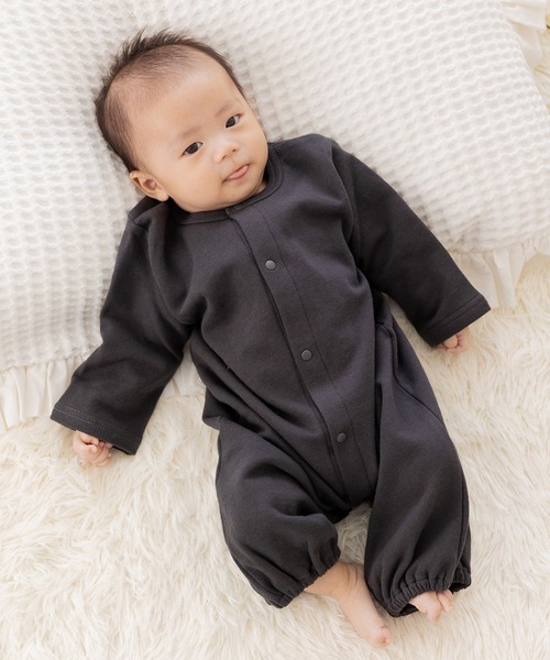 セール】綿100% 無地裏毛ツーウェイオール（ロンパース）｜chil2