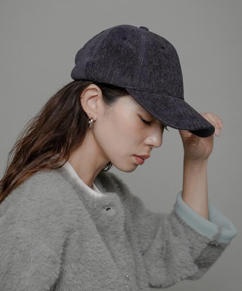 URBAN RESEARCH Sonny Label（アーバンリサーチサニーレーベル）の「ベロアタッチバックロゴCAP（キャップ・レディース・キャメル/ネイビー/ライトベージュ・ONE）」の2枚目の写真