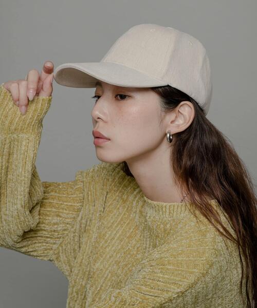 URBAN RESEARCH Sonny Label（アーバンリサーチサニーレーベル）の「ベロアタッチバックロゴCAP（キャップ・レディース・キャメル/ネイビー/ライトベージュ・ONE）」の8枚目の写真