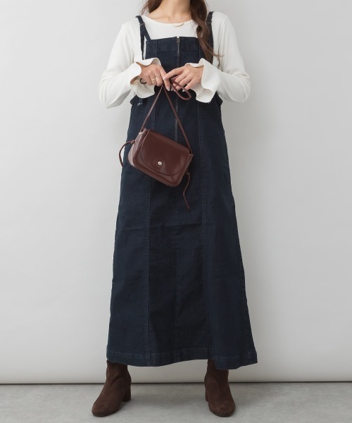 RCD（アールシーディー）の「綿フライス袖口フレア長袖カットソー（Tシャツ/カットソー・レディース・ブラック/カーキ/チャコールグレー/杢グレー/オフホワイト・M/L/4L/LL/3L）」の19枚目の写真