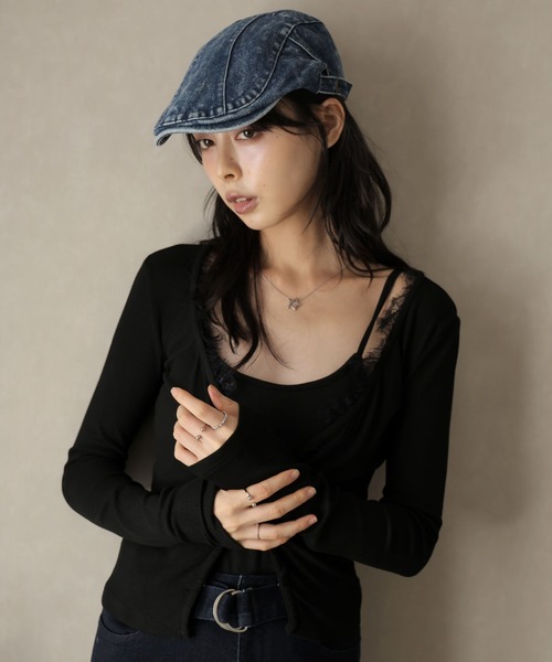 Ulysses(ユリシス)の「レースディティール長袖カットソー(Tシャツ/カットソー・レディース・ブラック/モカ・M/S)」の18枚目の写真
