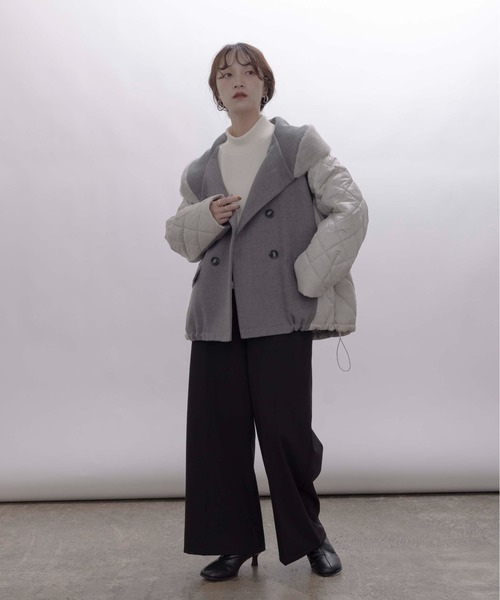 テープロゴエンブロゆるスラックスパンツ（スラックス）｜Eimee Law