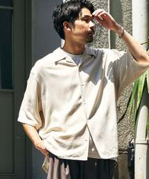 EDIFICE 刺繍半袖シャツ XLARGE シャツ EMBROIDERED S/S LACE SHIRT メンズ レディース
