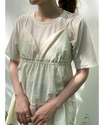 ehka sopo | ベロア半袖カットソー(Tシャツ/カットソー)