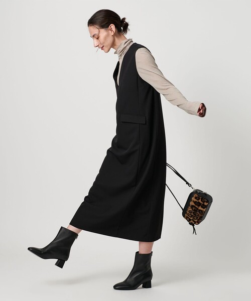 BEAUTY&YOUTH UNITED ARROWS(ビューティーアンドユースユナイテッドアローズ)の「【WEB限定】ドレープツイル キーネックワンピース ウォッシャブル(ワンピース・レディース・グレー系/ネイビー/ブラック・FREE)」の19枚目の写真