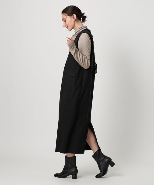 BEAUTY&YOUTH UNITED ARROWS(ビューティーアンドユースユナイテッドアローズ)の「【WEB限定】ドレープツイル キーネックワンピース ウォッシャブル(ワンピース・レディース・グレー系/ネイビー/ブラック・FREE)」の21枚目の写真