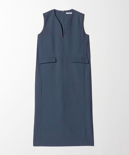BEAUTY&YOUTH UNITED ARROWS(ビューティーアンドユースユナイテッドアローズ)の「【WEB限定】ドレープツイル キーネックワンピース ウォッシャブル(ワンピース・レディース・グレー系/ネイビー/ブラック・FREE)」の8枚目の写真