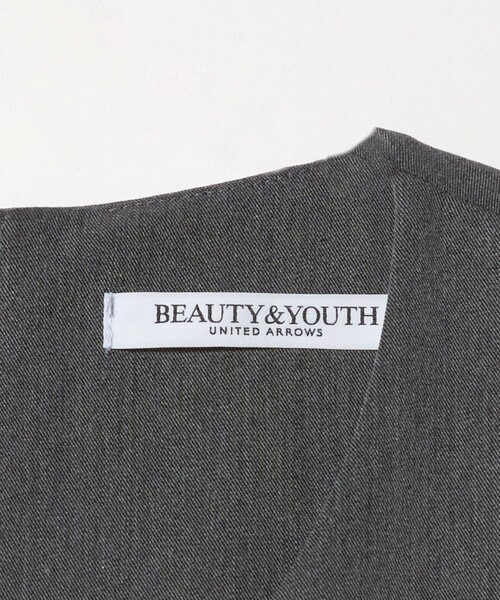 BEAUTY&YOUTH UNITED ARROWS(ビューティーアンドユースユナイテッドアローズ)の「【WEB限定】ドレープツイル キーネックワンピース ウォッシャブル(ワンピース・レディース・グレー系/ネイビー/ブラック・FREE)」の12枚目の写真