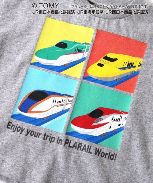 BIT'Z（ビッツ）の「【コラボ】プラレールプリント半袖Tシャツ（Tシャツ/カットソー・キッズ・グレー/チャコール・90/100/110/120/80/95）」の11枚目の写真