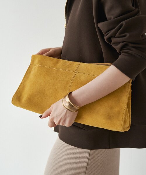 russet（ラシット）の「【再値下げ】スエードショルダーバッグ（ショルダーバッグ・レディース・ダークブラウン/イエロー/グレー・FREE）」の7枚目の写真