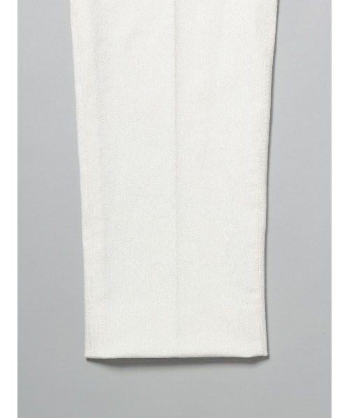 SUIT SQUARE（スーツスクエア）の「GOOVI タックテーパードパンツ ストレッチ（スラックス・メンズ・ホワイト系・1/2）」の7枚目の写真
