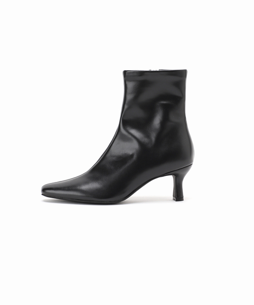 セール】《追加》6cmフレンチスクエアフィットショートブーツ（ブーツ