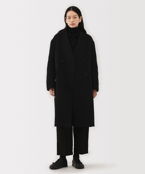 MUJI Labo〕婦人 カシミヤ混ダブルブレストコート（その他アウター