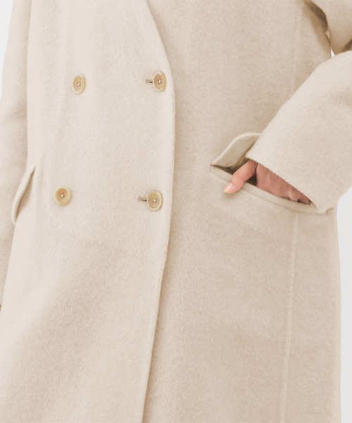 MUJI Labo〕婦人 カシミヤ混ダブルブレストコート（その他アウター