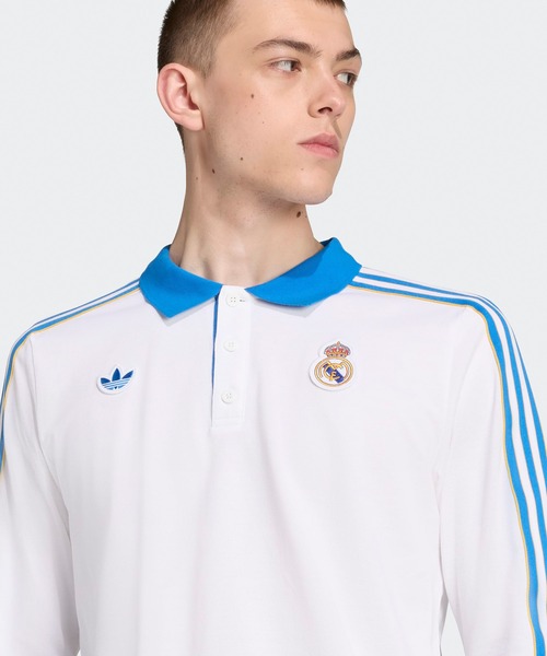 adidas(アディダス)の「adidas/アディダスFBLI レアル・マドリード/ アーセナル FC TERRACE IC ポロシャツ(ポロシャツ・メンズ・バーガンディー/ブルー・M/L/XL)」の6枚目の写真