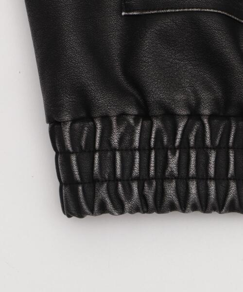 WEGO（ウィゴー）の「WEGO/ヴィンテージライクPUジャケット（ブルゾン・レディース・ブラック/ブラウン・FREE）」の8枚目の写真