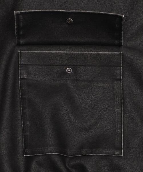 WEGO（ウィゴー）の「WEGO/ヴィンテージライクPUジャケット（ブルゾン・レディース・ブラック/ブラウン・FREE）」の10枚目の写真