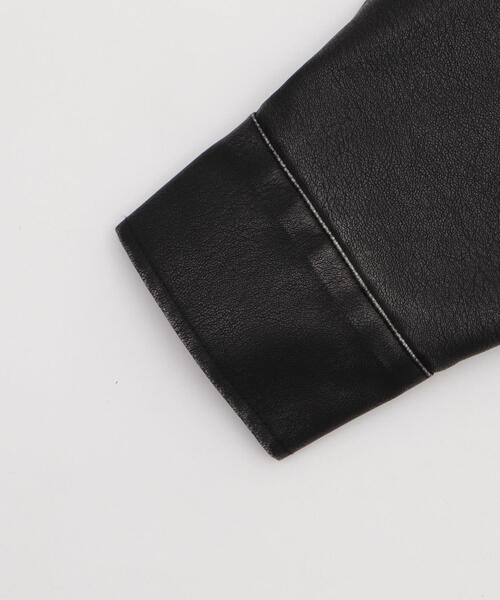 WEGO（ウィゴー）の「WEGO/ヴィンテージライクPUジャケット（ブルゾン・レディース・ブラック/ブラウン・FREE）」の11枚目の写真