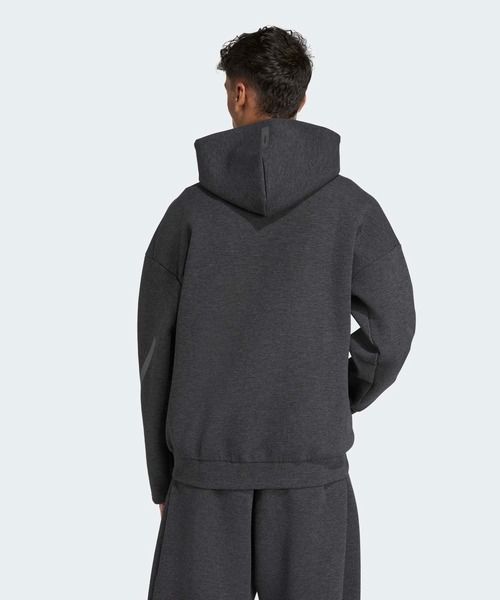 新品XXL Adidas フルジップパーカー　ブラック　IV9334 レディース ADILENIUM オーバーサイズ フルジップパーカー