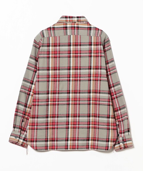 SUGAR CANE(シュガーケーン)の「SUGAR CANE / ツイル チェック ワーク シャツ(シャツ/ブラウス・レディース・グレー・MEDIUM)」の7枚目の写真