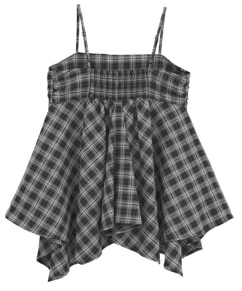 earth music&ecology（アースミュージックアンドエコロジー）の「イレヘムチェックキャミチュニック（チュニック・レディース・ブラック系その他3/ブラウン系その他4・FREE）」の22枚目の写真