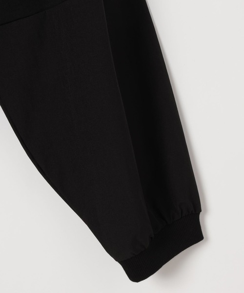 LEPSIM（レプシィム）の「異素材アシメ切り替え長袖チュニック　582454（Tシャツ/カットソー・レディース・ブラック/チャコールグレー/オフホワイト・FREE）」の9枚目の写真