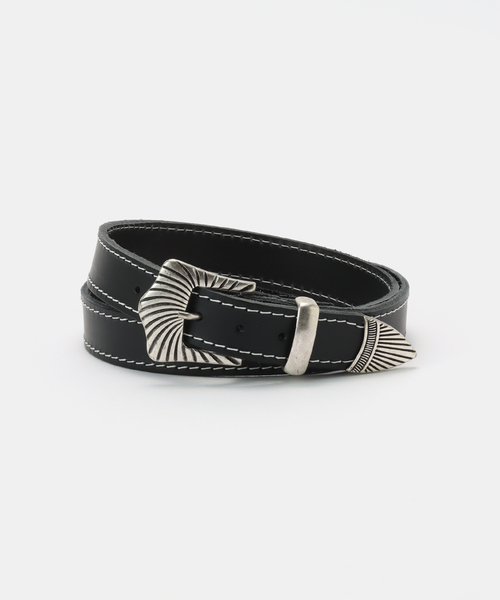 417 EDIFICE（フォーワンセブンエディフィス）の「CEINTURE TEXAS（ベルト・メンズ・ブラック/アイボリー・85/95）」の7枚目の写真