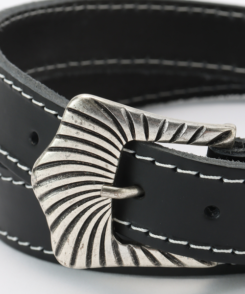 417 EDIFICE（フォーワンセブンエディフィス）の「CEINTURE TEXAS（ベルト・メンズ・ブラック/アイボリー・85/95）」の12枚目の写真