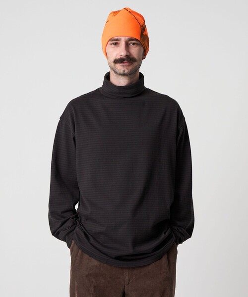 Steven Alan（スティーブンアラン）の「＜Steven Alan＞ 32 ジャージー タートルネック カットソー NARROW（Tシャツ/カットソー・メンズ・ブラック/その他1/ダークブラウン・XL/L/M/S）」の3枚目の写真