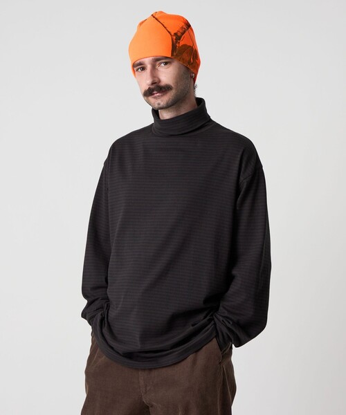 Steven Alan（スティーブンアラン）の「＜Steven Alan＞ 32 ジャージー タートルネック カットソー NARROW（Tシャツ/カットソー・メンズ・ブラック/その他1/ダークブラウン・XL/L/M/S）」の4枚目の写真