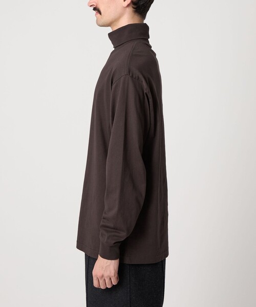Steven Alan（スティーブンアラン）の「＜Steven Alan＞ 32 ジャージー タートルネック カットソー NARROW（Tシャツ/カットソー・メンズ・ブラック/その他1/ダークブラウン・XL/L/M/S）」の10枚目の写真