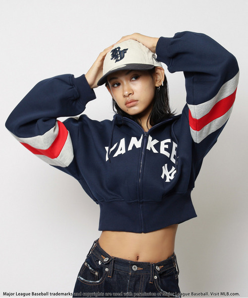 BACK TO THE FIELD（バック トゥー ザ フィールド）の「【MLB】配色ロゴZIPパーカー（パーカー・レディース・ネイビー/ブラック/ブラウン・FREE）」の11枚目の写真